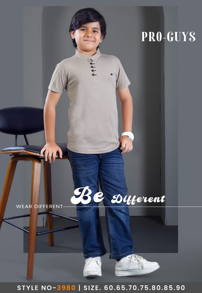 Style No 3980 Pro Guys Tencil Lycra Boys Tshirt Exporter Ahmedabad