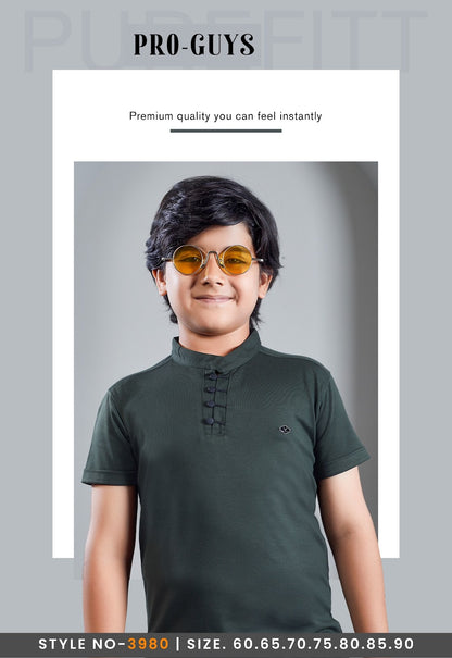 Style No 3980 Pro Guys Tencil Lycra Boys Tshirt Exporter Ahmedabad