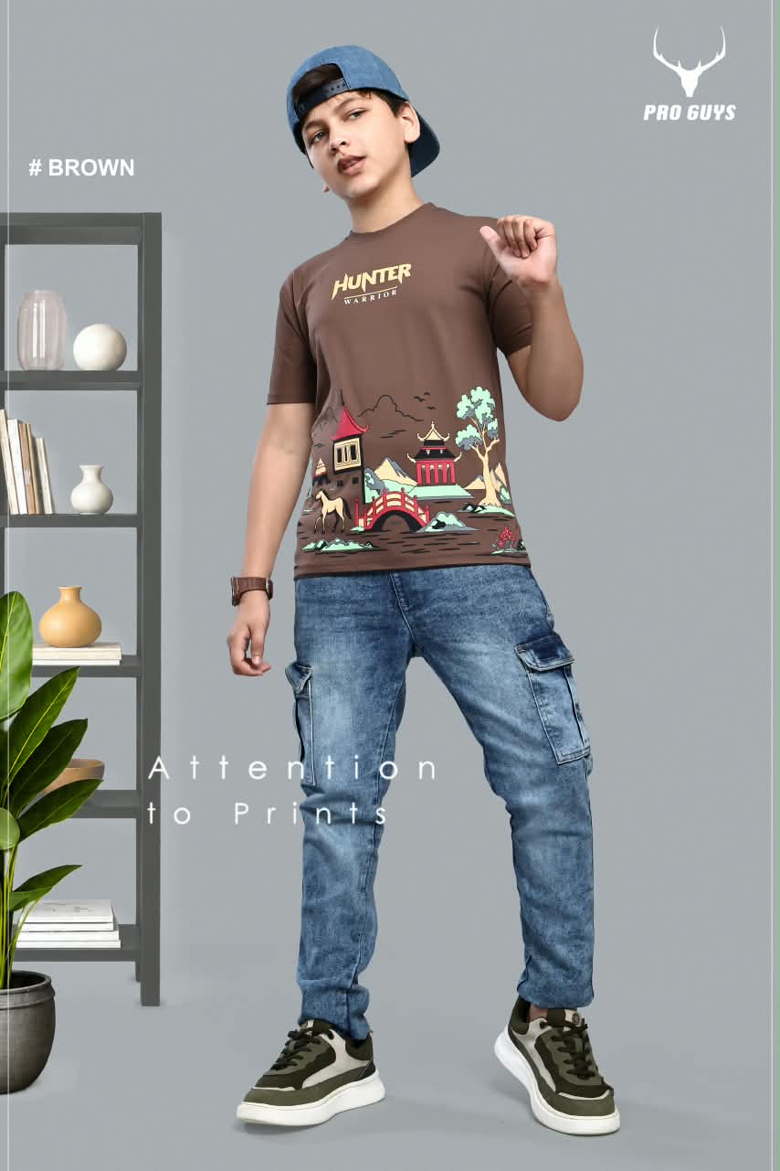 Style No 3997 Pro Guys Fake Cotton Boys Tshirt Wholesale Rate