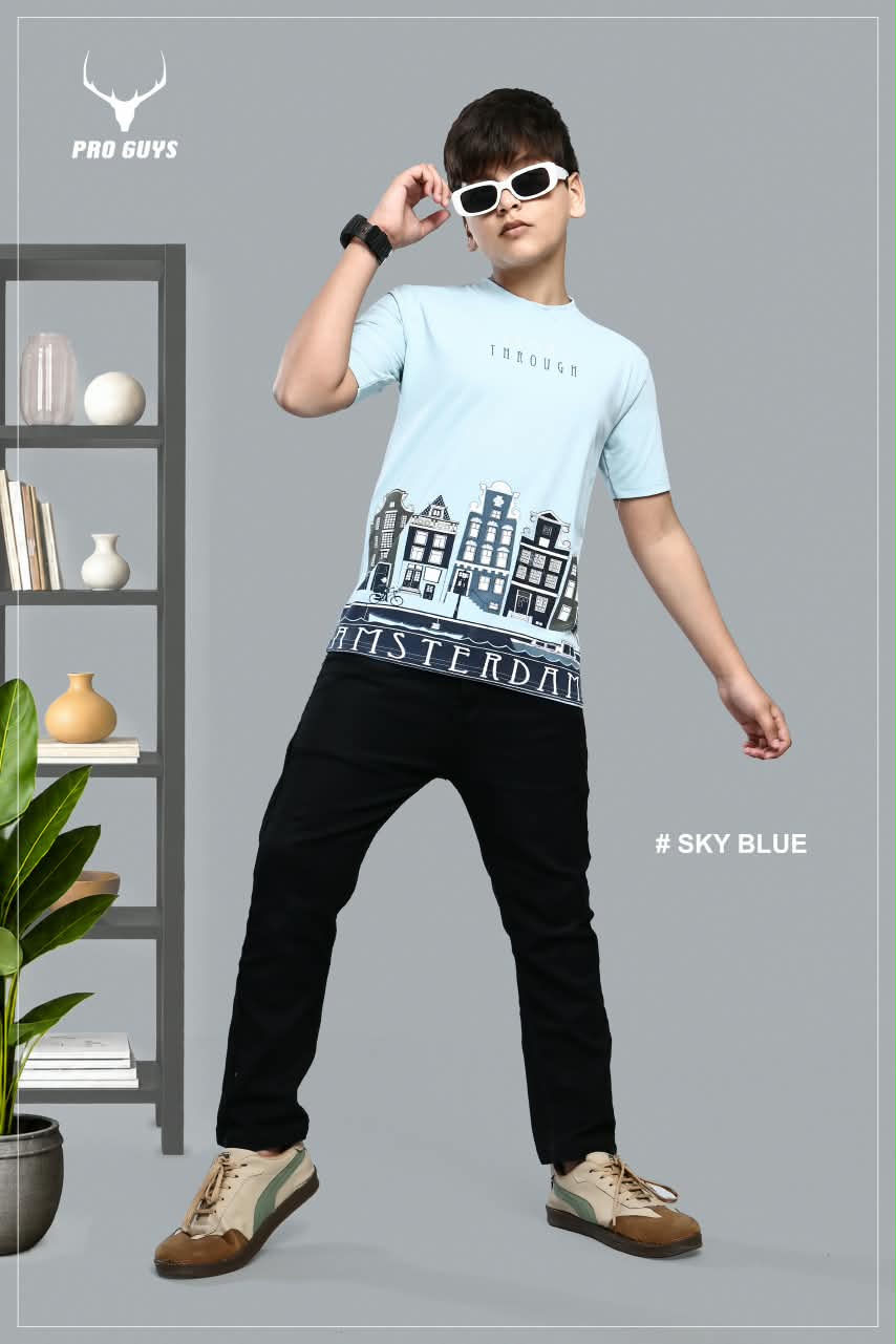 Style No 3997 Pro Guys Fake Cotton Boys Tshirt Wholesale Rate