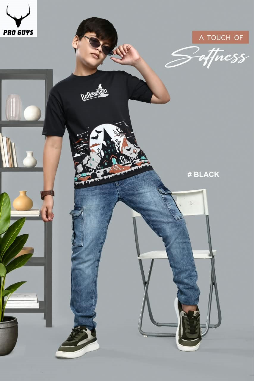 Style No 3997 Pro Guys Fake Cotton Boys Tshirt Wholesale Rate