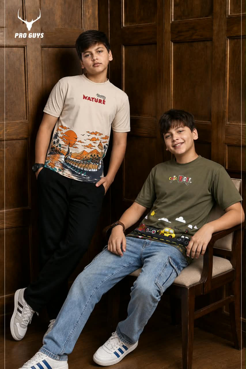 Style No 3997 Pro Guys Fake Cotton Boys Tshirt Wholesale Rate