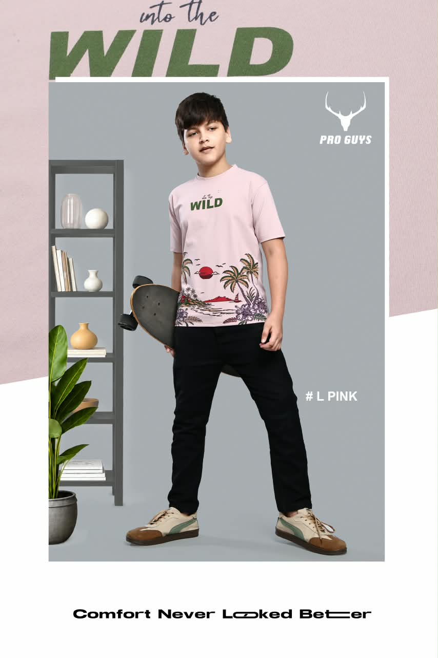 Style No 3997 Pro Guys Fake Cotton Boys Tshirt Wholesale Rate