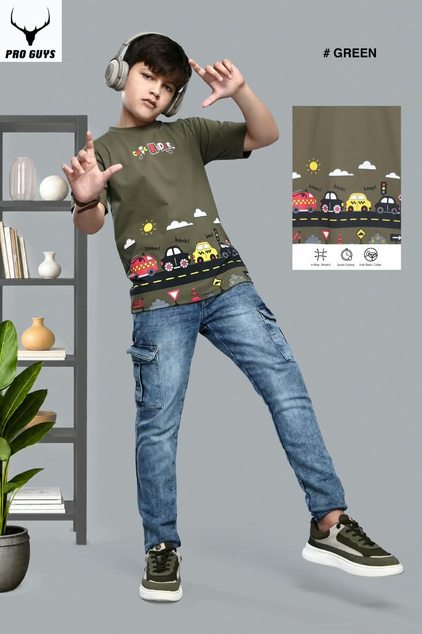 Style No 3997 Pro Guys Fake Cotton Boys Tshirt Wholesale Rate