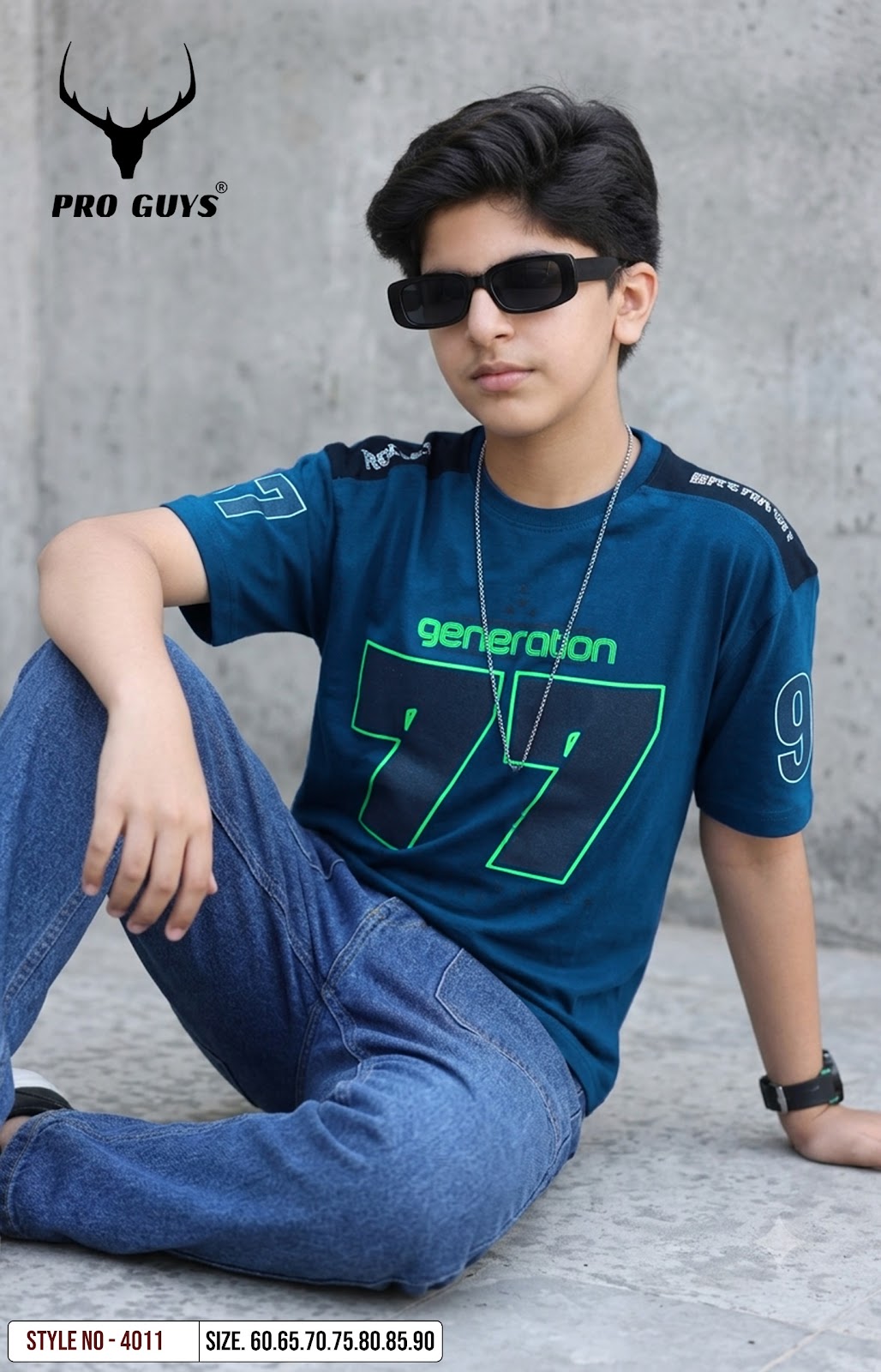 Style No 4011 Down Shoulder Pro Guys Cotton Boys Tshirt Exporter India