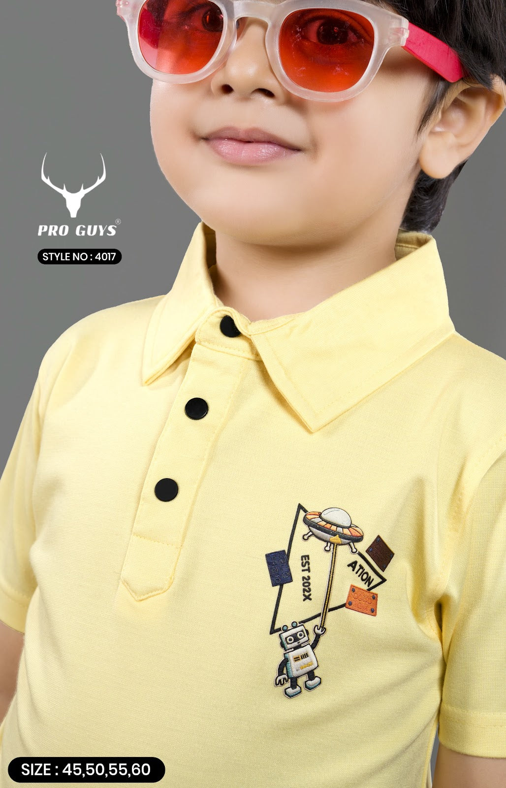 Style No 4017 Pro Guys Imported Boys Tshirt Supplier India