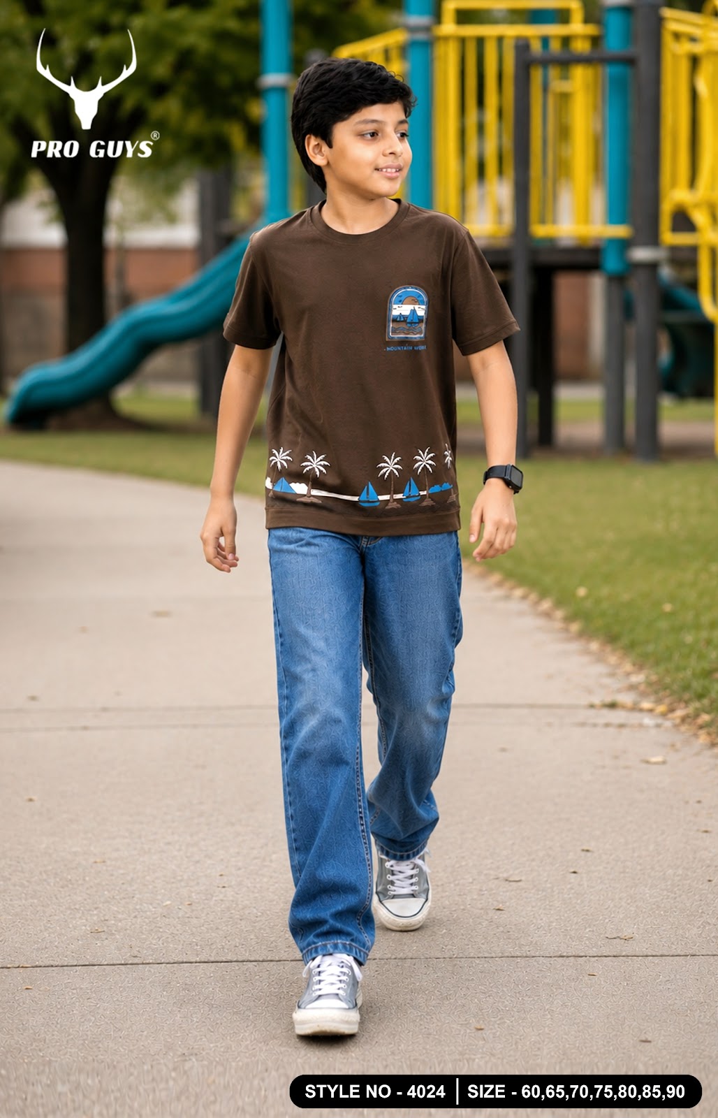 Style No 4024 Pro Guys Tencil Lycra Boys Tshirt Exporter Gujarat