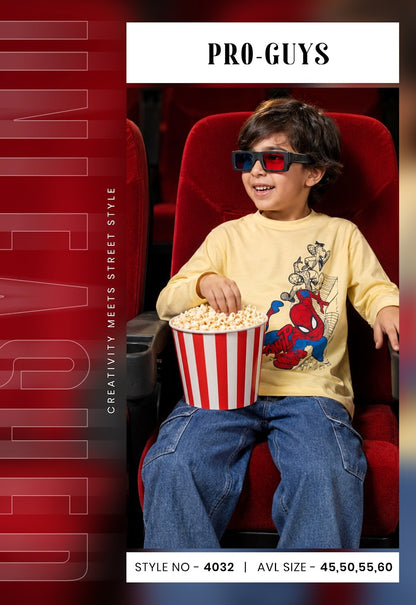 Style No 4032 Pro Guys Tencil Lycra Boys Tshirt Wholesaler