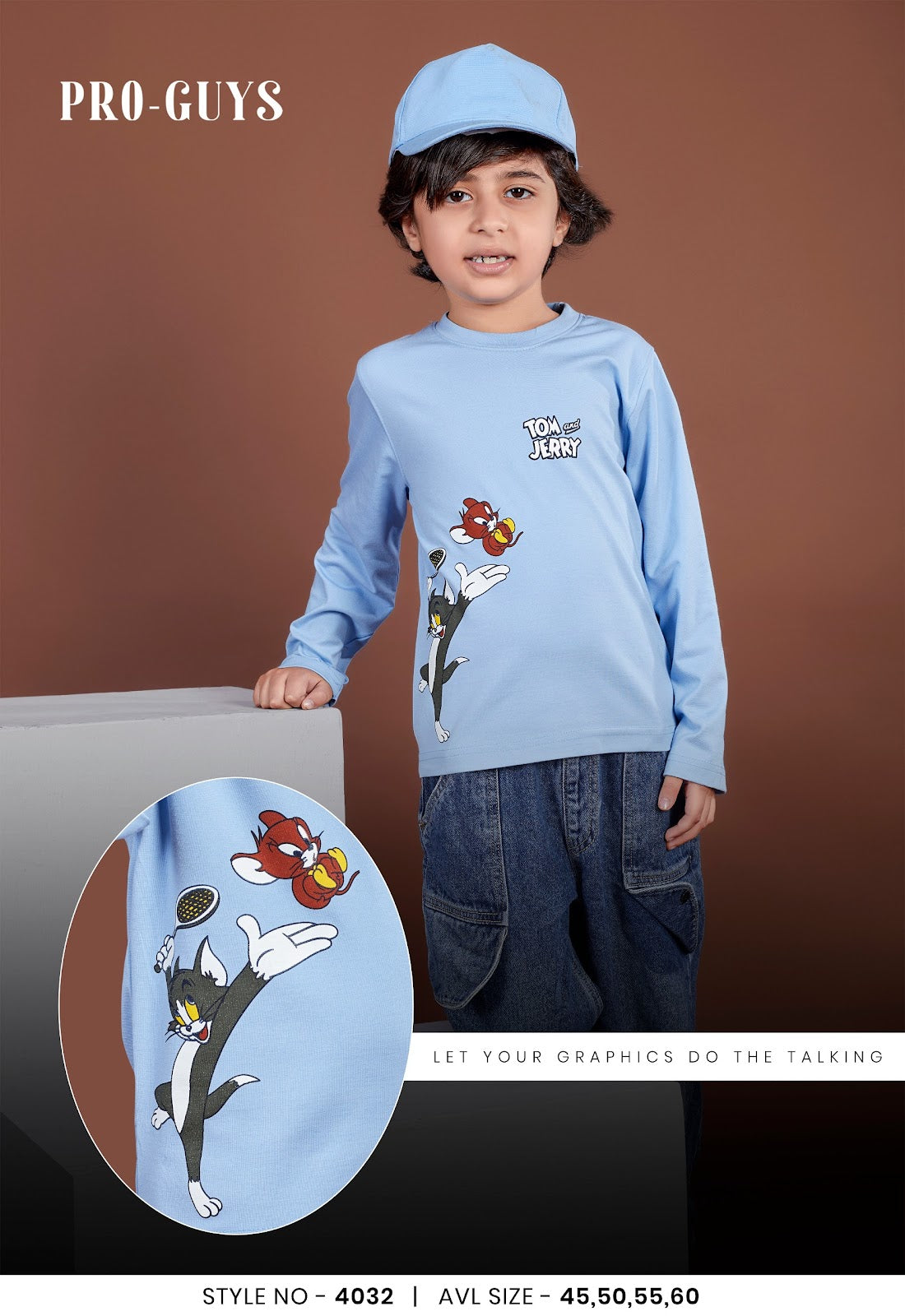 Style No 4032 Pro Guys Tencil Lycra Boys Tshirt Wholesaler