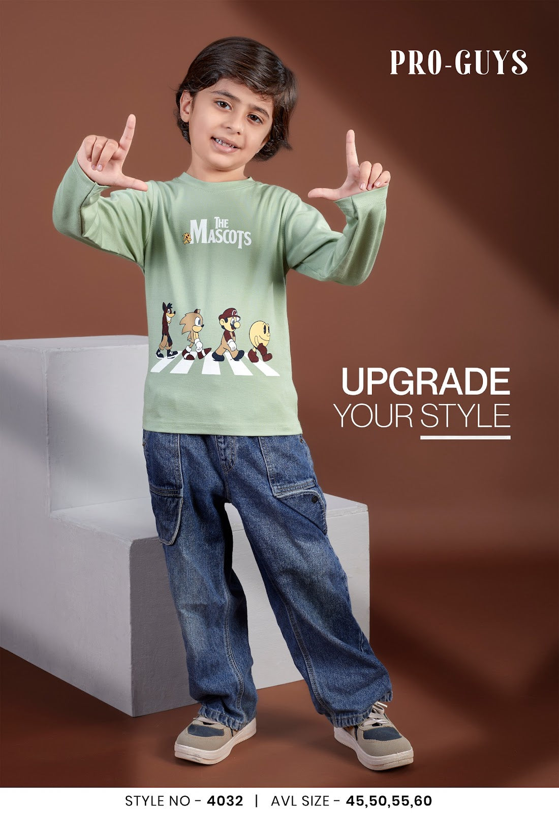 Style No 4032 Pro Guys Tencil Lycra Boys Tshirt Wholesaler