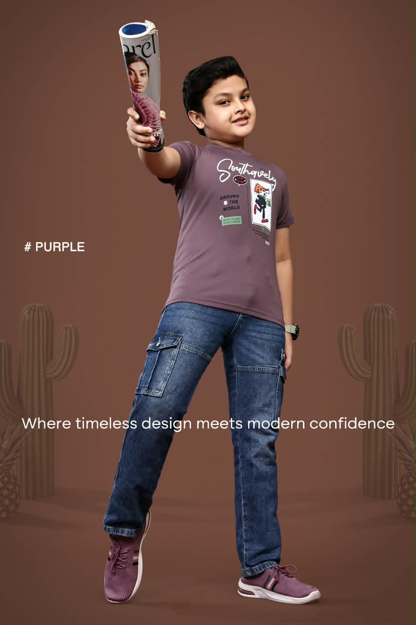 Style No 4034 Pro Guys Tencil Lycra Boys Tshirt Supplier
