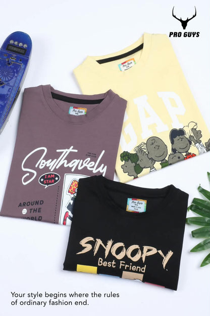 Style No 4034 Pro Guys Tencil Lycra Boys Tshirt Supplier