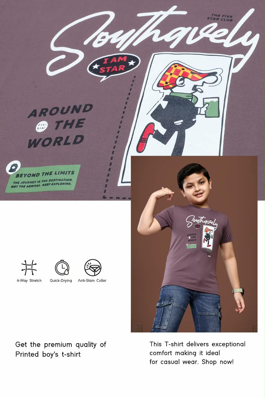 Style No 4034 Pro Guys Tencil Lycra Boys Tshirt Supplier