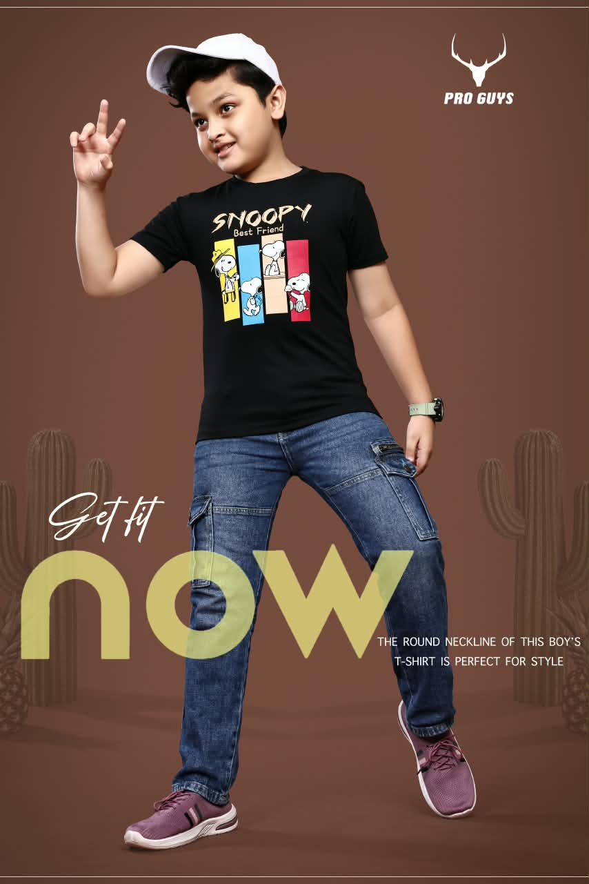 Style No 4034 Pro Guys Tencil Lycra Boys Tshirt Supplier