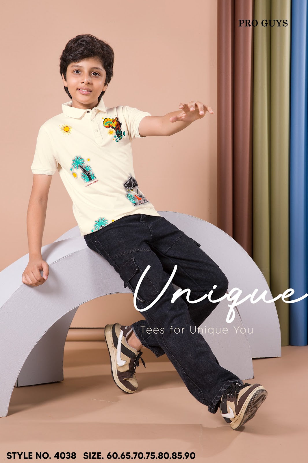 Style No 4038 Pro Guys Tencil Lycra Boys Tshirt Exporter Ahmedabad