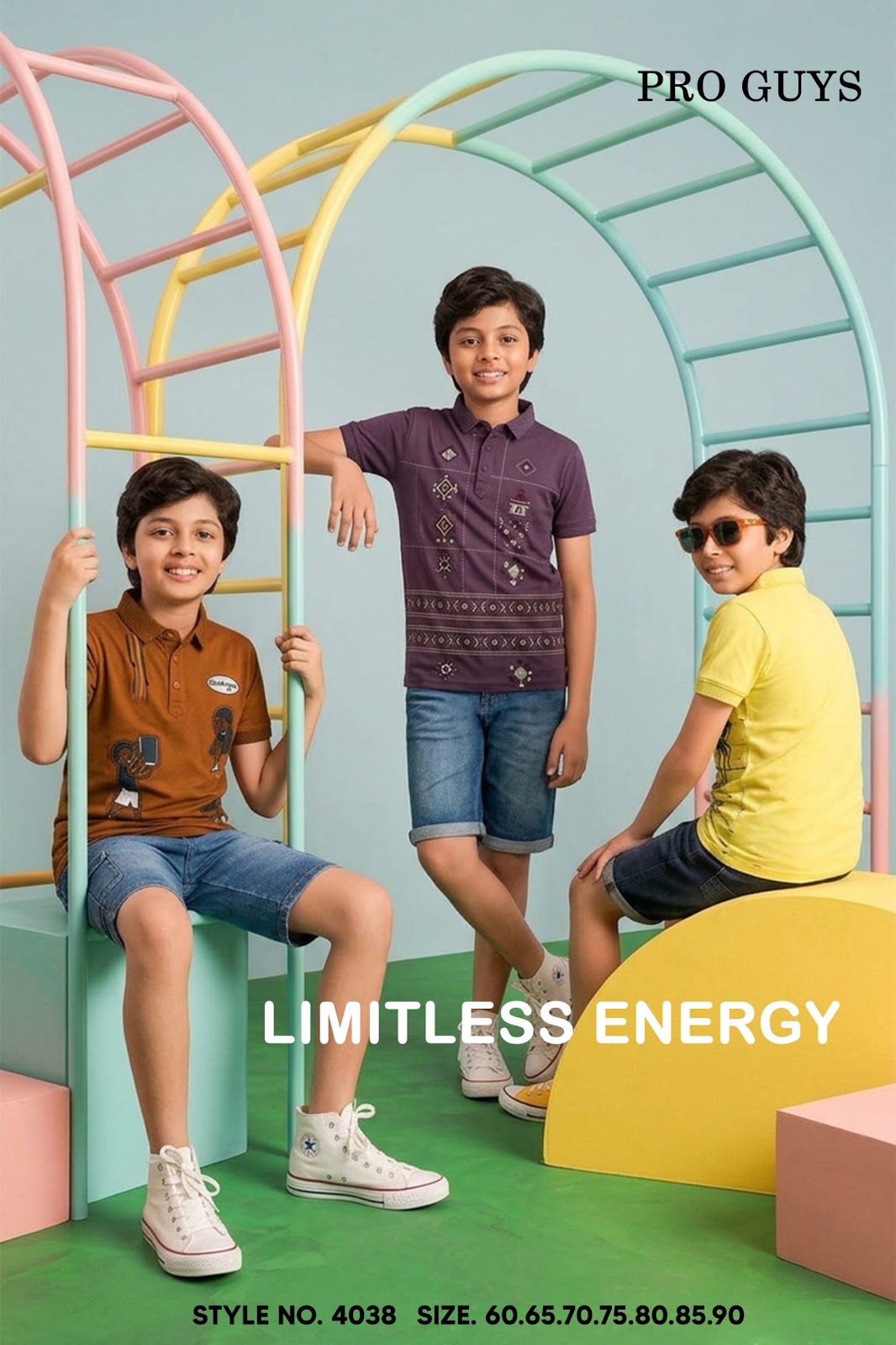 Style No 4038 Pro Guys Tencil Lycra Boys Tshirt Exporter Ahmedabad