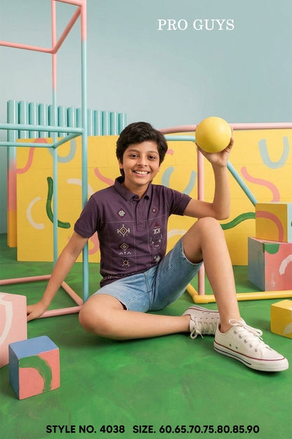 Style No 4038 Pro Guys Tencil Lycra Boys Tshirt Exporter Ahmedabad