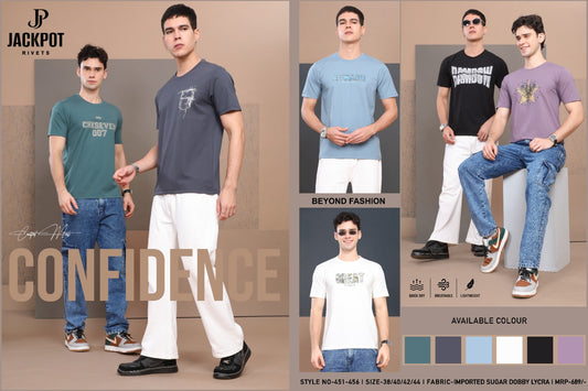Style No 451-456 Jackpot Dobby Mens Tshirts Exporter