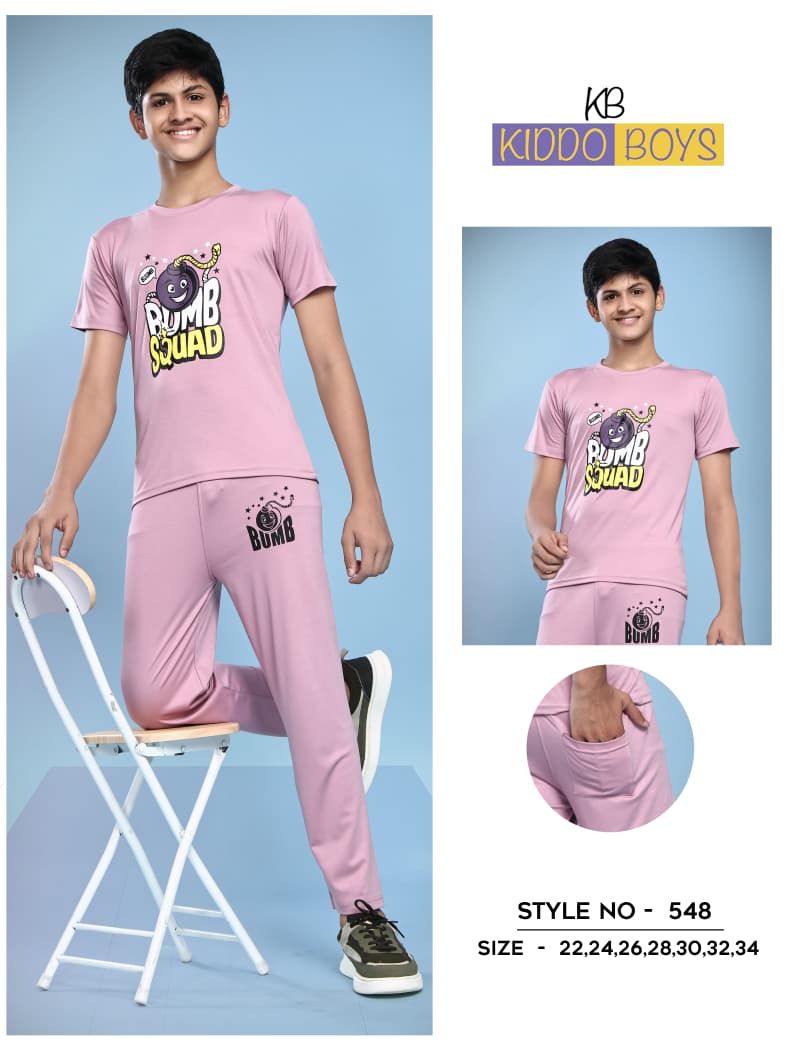 Style No 540 Kiddo Tencil Lycra Boys Pant Set Exporter Ahmedabad