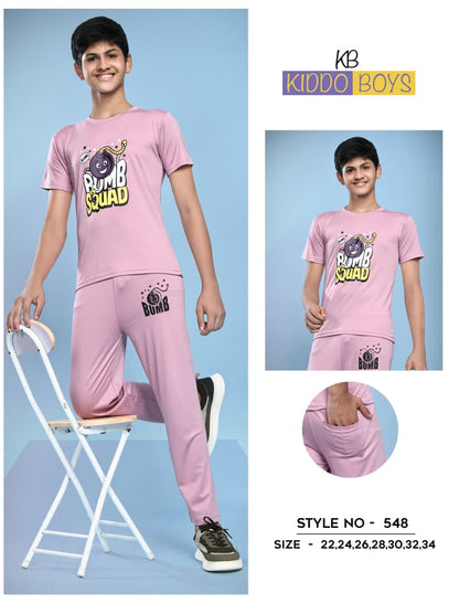 Style No 540 Kiddo Tencil Lycra Boys Pant Set Exporter Ahmedabad