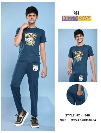 Style No 540 Kiddo Tencil Lycra Boys Pant Set Exporter Ahmedabad