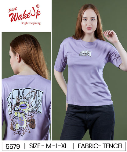 Style No 5579 Wakeup Imported Women Tshirt Wholesaler Ahmedabad