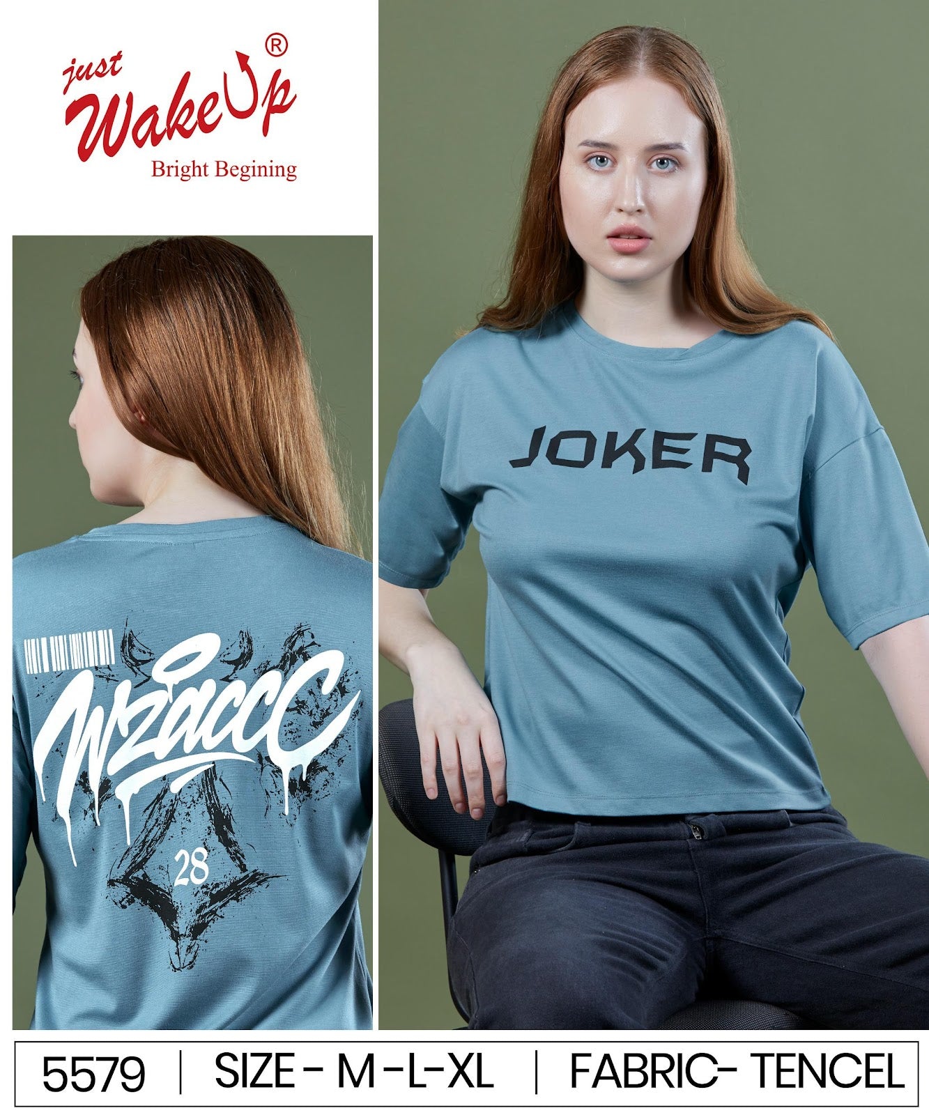 Style No 5579 Wakeup Imported Women Tshirt Wholesaler Ahmedabad
