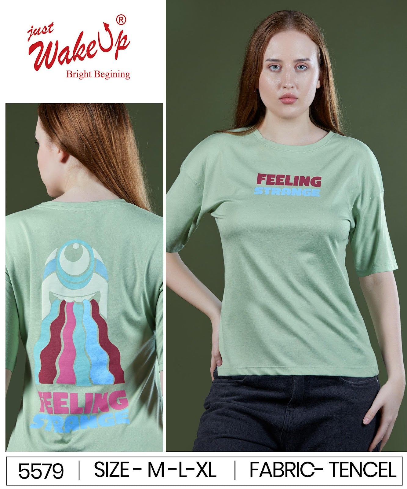 Style No 5579 Wakeup Imported Women Tshirt Wholesaler Ahmedabad