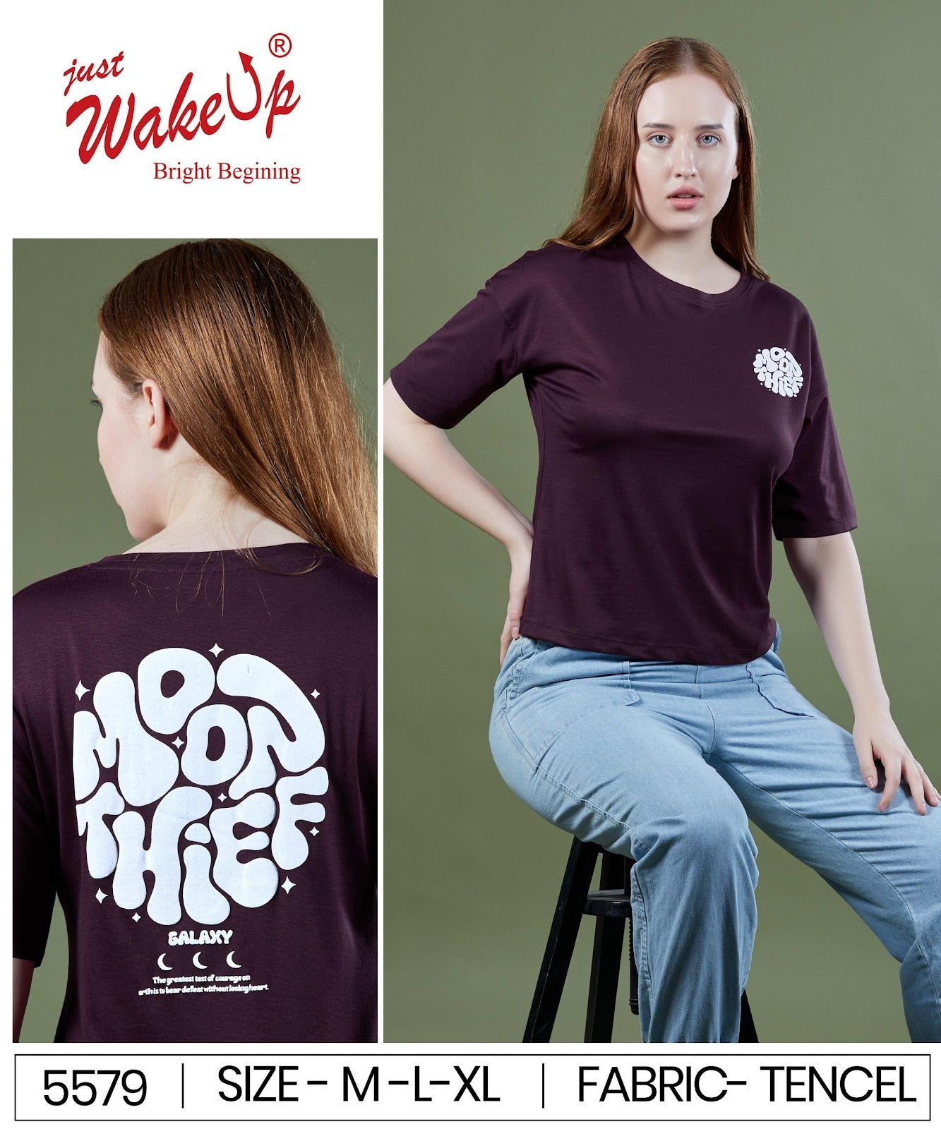 Style No 5579 Wakeup Imported Women Tshirt Wholesaler Ahmedabad