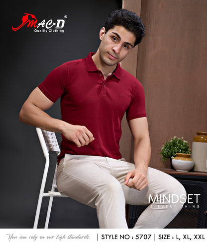 Style No 5707 Mac D Cotton Mens Tshirts Supplier India