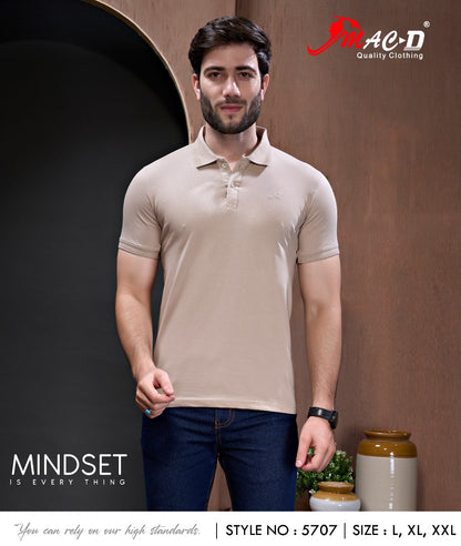 Style No 5707 Mac D Cotton Mens Tshirts Supplier India