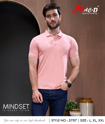 Style No 5707 Mac D Cotton Mens Tshirts Supplier India