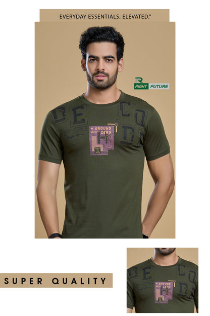 Style No 658 Right Future Tencil Lycra Mens Tshirts Supplier Gujarat