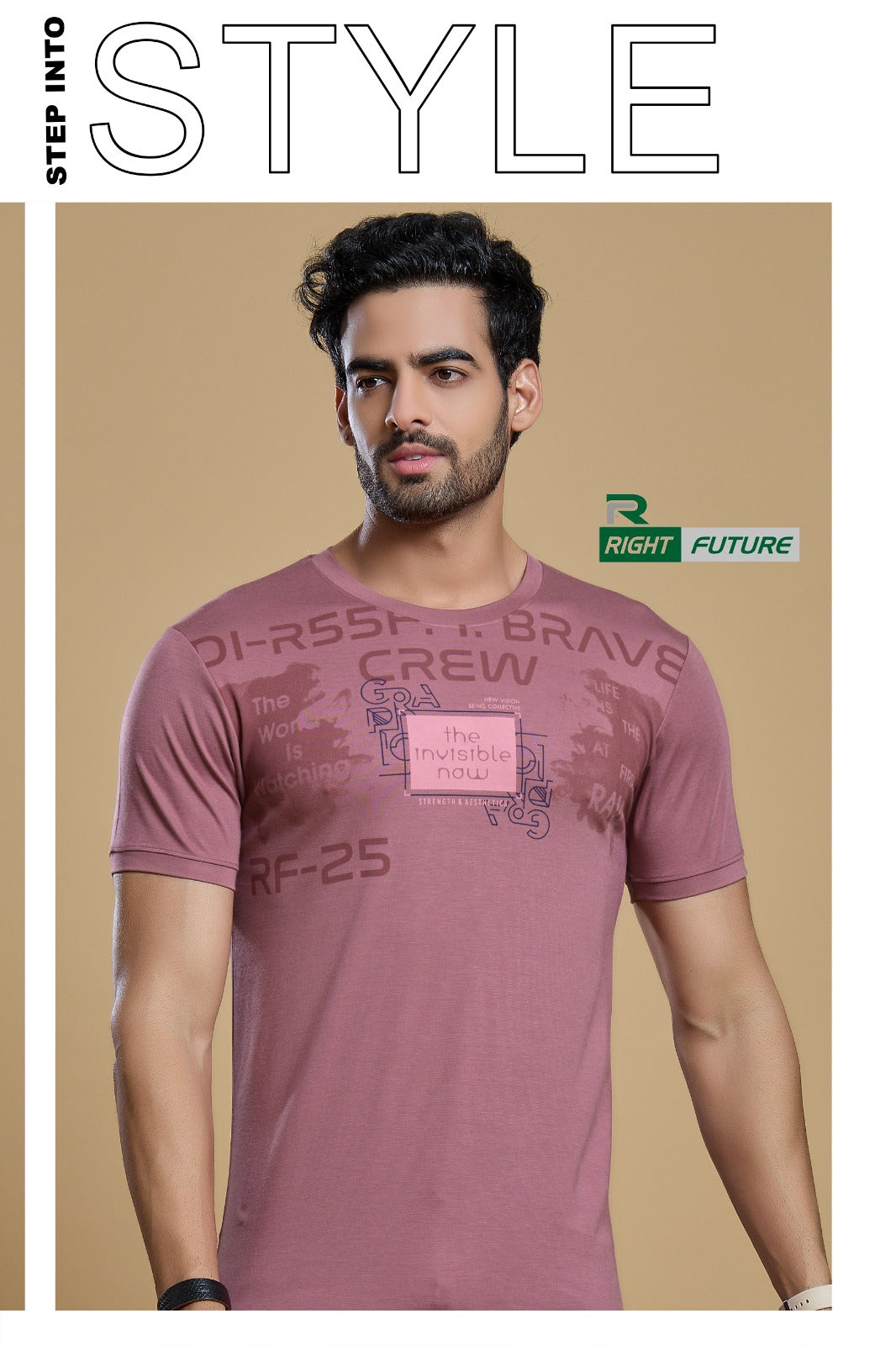 Style No 658 Right Future Tencil Lycra Mens Tshirts Supplier Gujarat