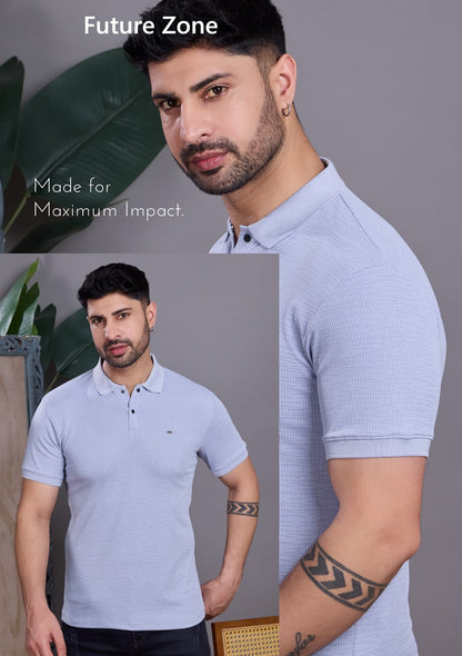 Style No 668 Future Zone Poly Mens Tshirts Wholesaler