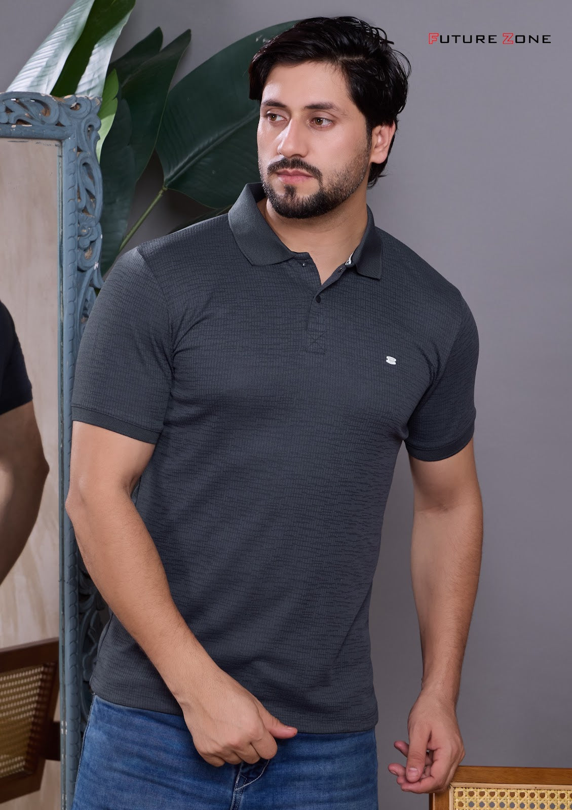 Style No 668 Future Zone Poly Mens Tshirts Wholesaler