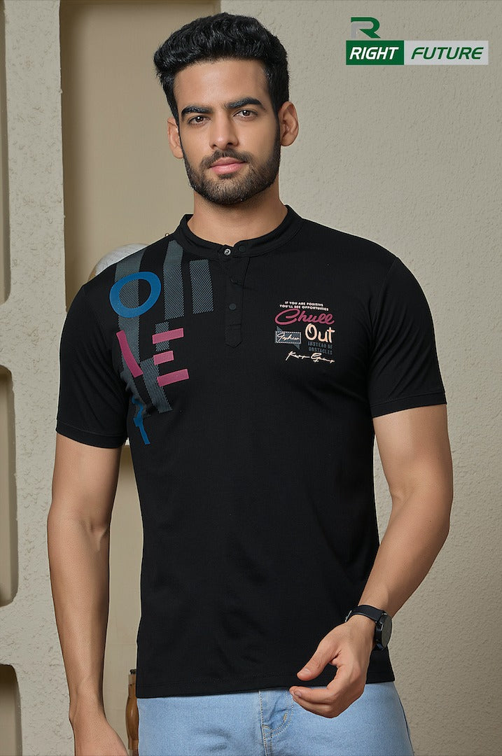 Style No 687 Right Future Tencil Mens Tshirts Exporter Gujarat