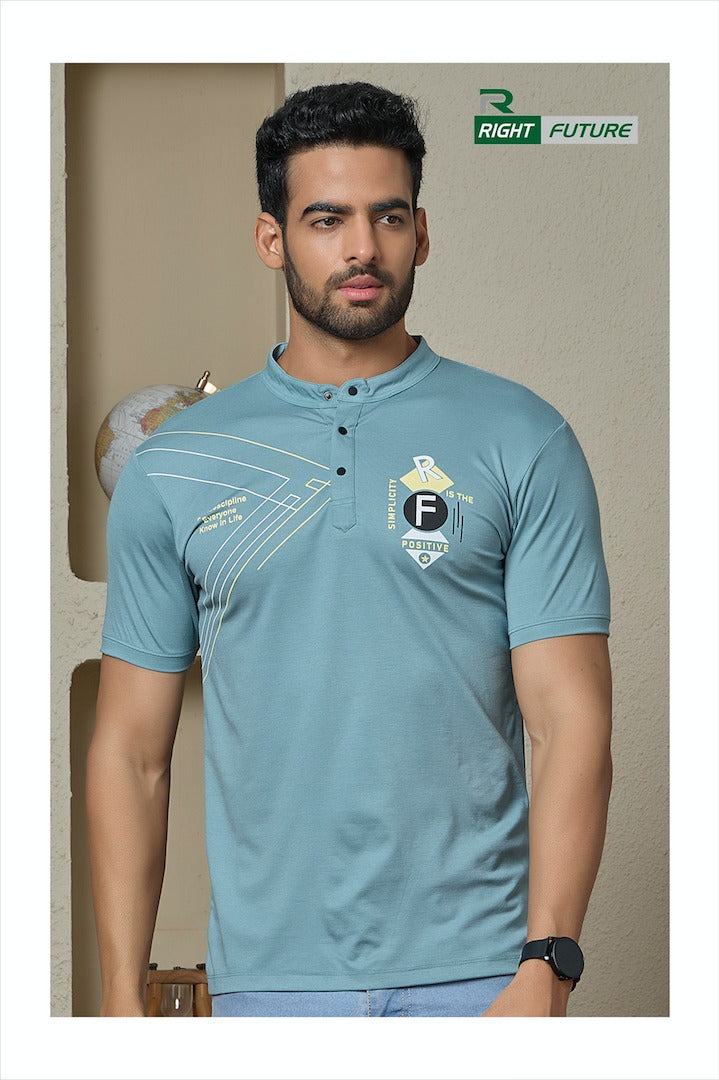 Style No 687 Right Future Tencil Mens Tshirts Exporter Gujarat