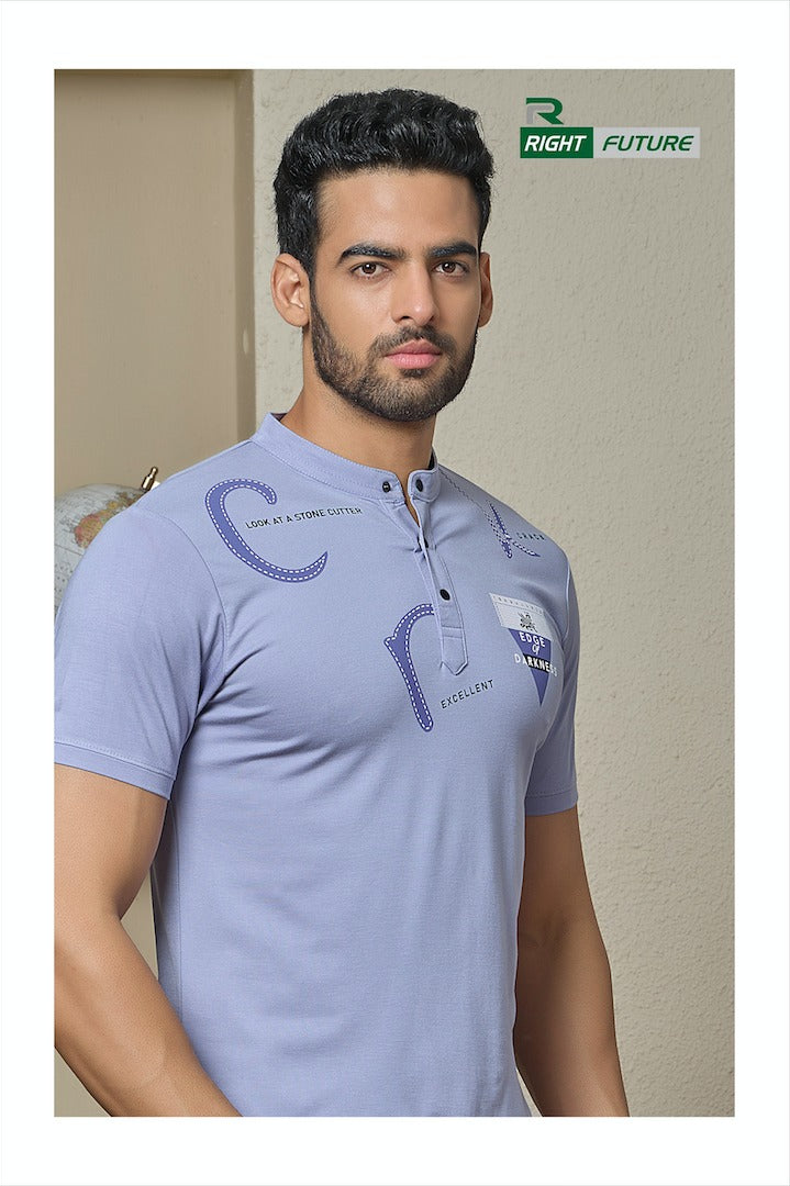 Style No 687 Right Future Tencil Mens Tshirts Exporter Gujarat