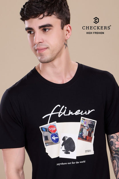 Style No 809 816 Checkers Tencil Lycra Mens Tshirts Supplier