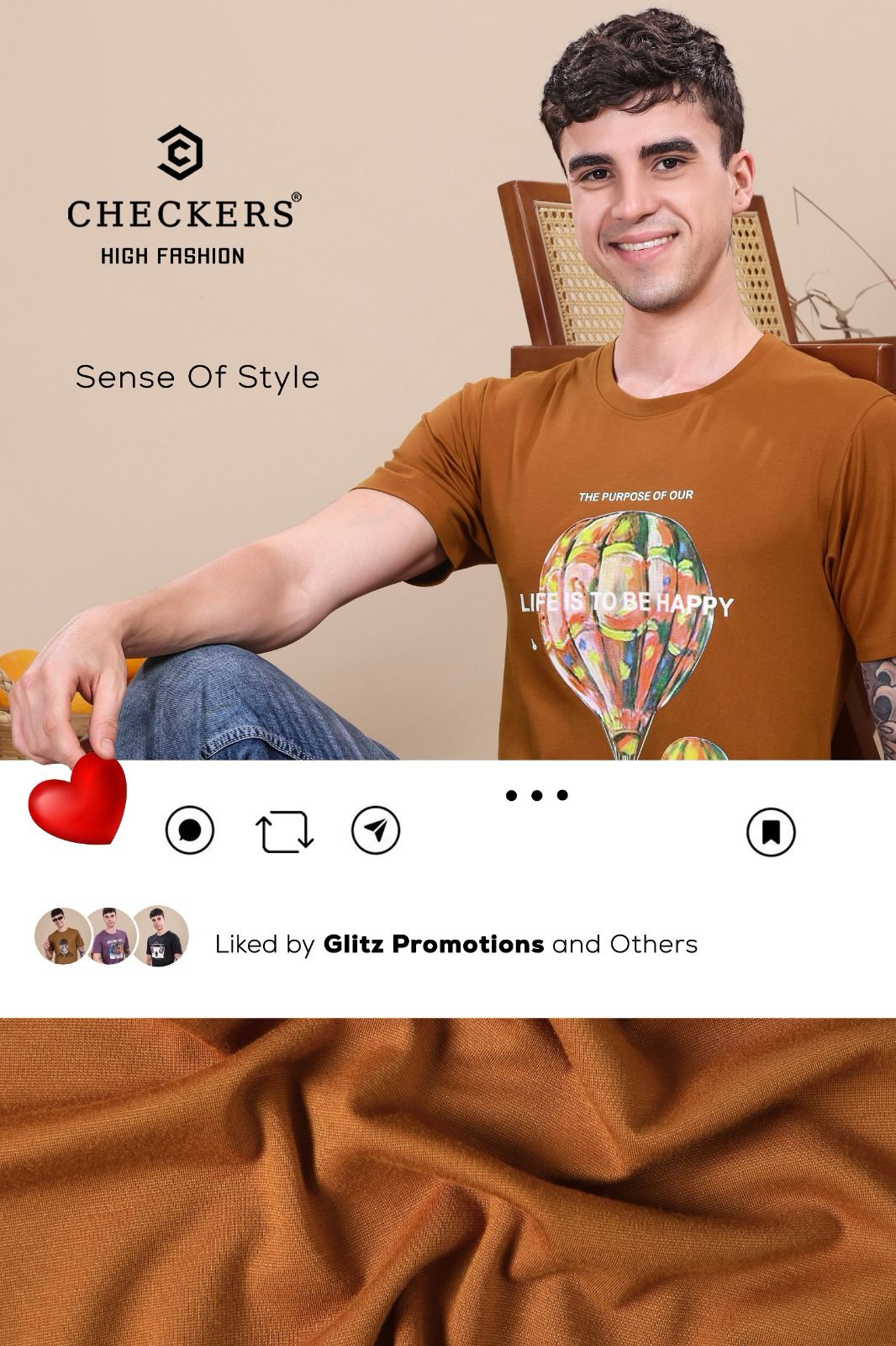 Style No 809 816 Checkers Tencil Lycra Mens Tshirts Supplier