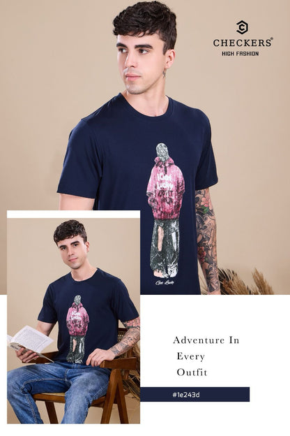 Style No 809 816 Checkers Tencil Lycra Mens Tshirts Supplier