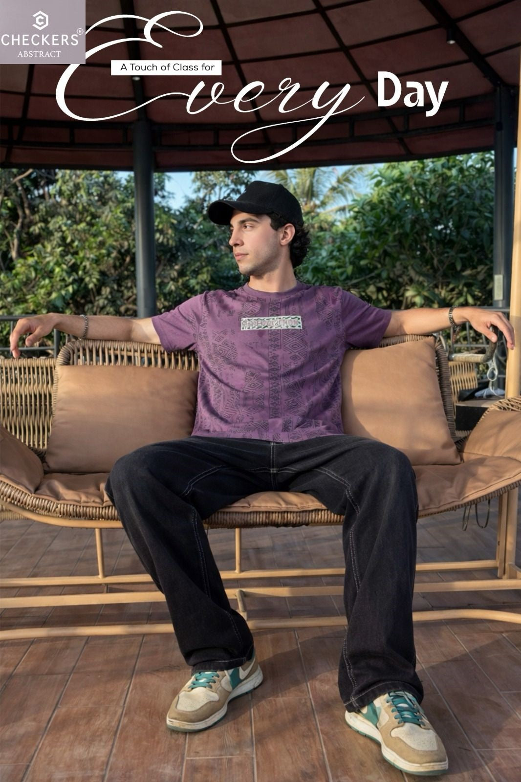 Style No 817-824 Checkers Tencil Lycra Mens Tshirts Supplier Ahmedabad