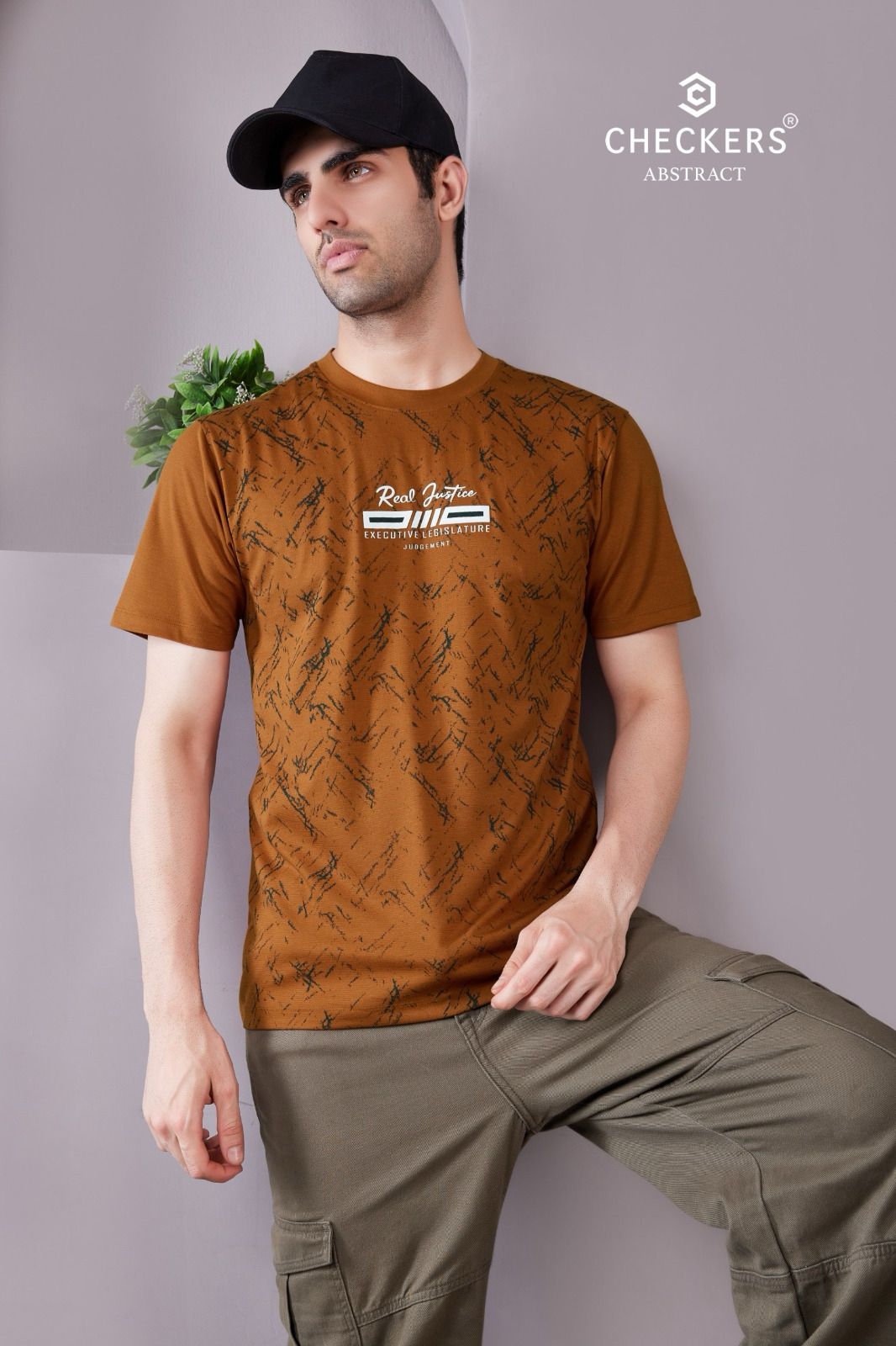 Style No 817-824 Checkers Tencil Lycra Mens Tshirts Supplier Ahmedabad