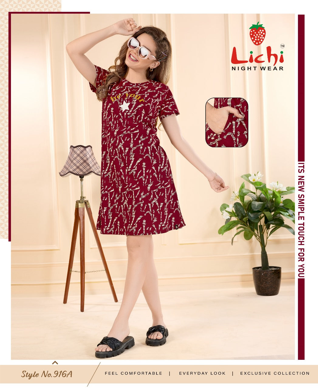 Style No 916 Lichi Cotton Designer Long Top Wholesale