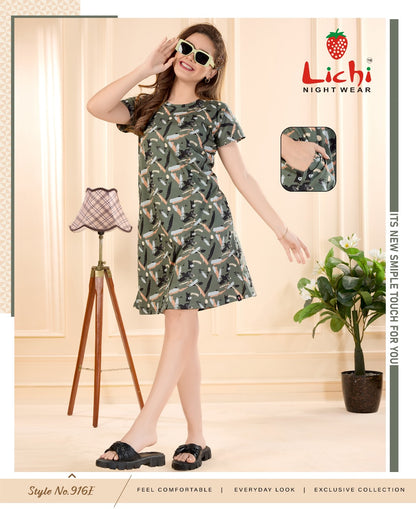 Style No 916 Lichi Cotton Designer Long Top Wholesale