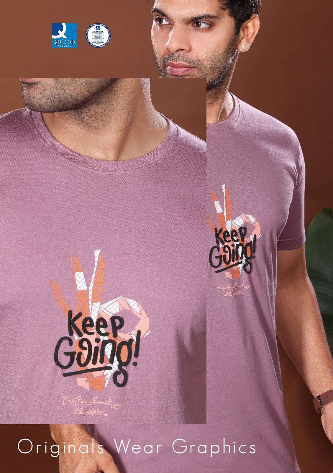 Style No 988 Quco Premium Cotton Biowashed Mens Tshirts Manufacturer Gujarat