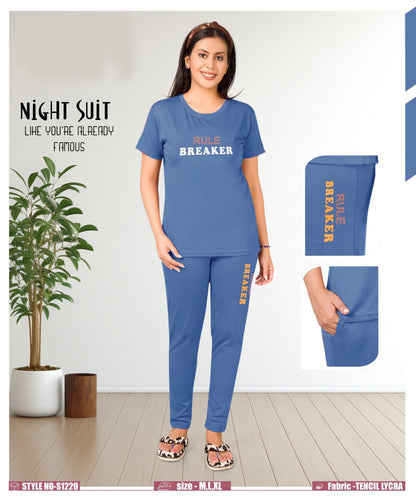 Style No A4 Mitri Imported Pyjama Night Suits Wholesale