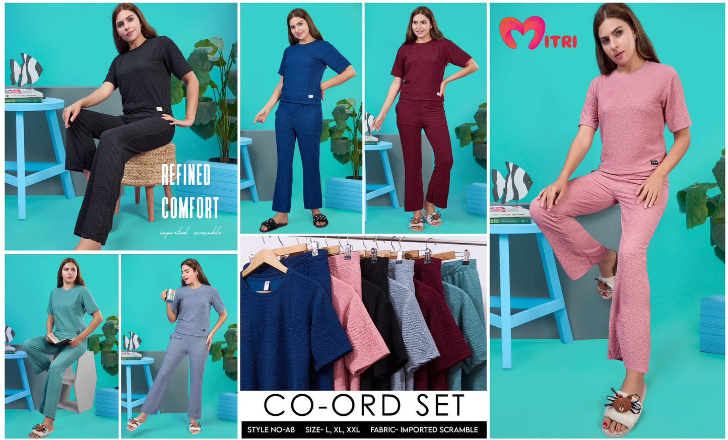 Style No A8 Mitri Imported Co Ord Set Manufacturer India