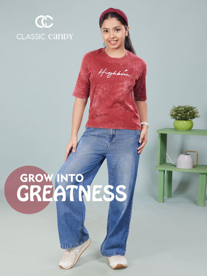 Style No A941 Classic Candy Canvas Girls Top Supplier